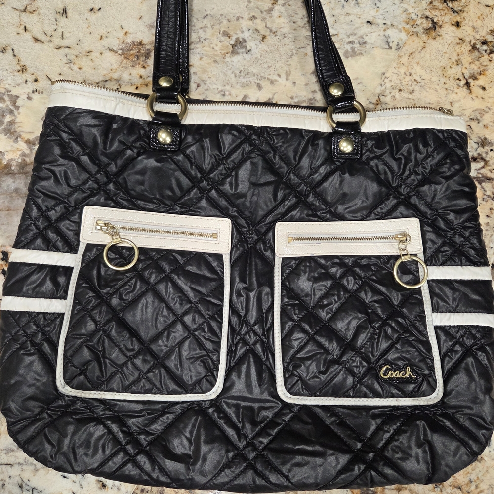 Coach Black Quilted Women's Bag